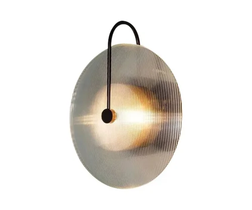 Бра LED Мелисса 08438-2,19(16) Kink Light прозрачный серый на 1 лампу, основание чёрное в стиле современный 
