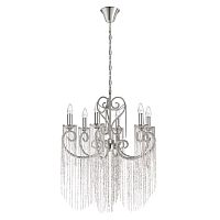 Люстра подвесная Wonderland 10405/6 LOFT IT без плафона на 6 ламп, основание никель в стиле арт-деко 