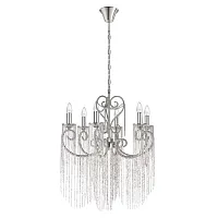 Люстра подвесная Wonderland 10405/6 LOFT IT без плафона на 6 ламп, основание никель в стиле арт-деко 