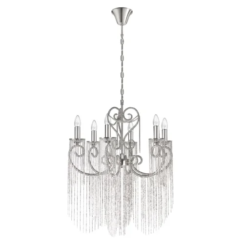 Люстра подвесная Wonderland 10405/6 LOFT IT без плафона на 6 ламп, основание никель в стиле арт-деко 