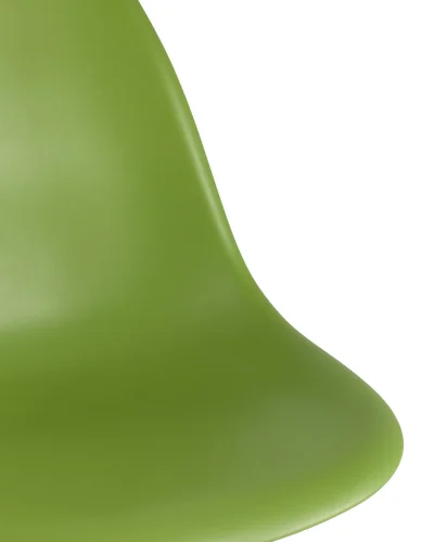 Стул EAMES, зеленый, 4шт./уп. (набор) УТ000005355 Stool Group, зелёный/пластик, ножки/дерево/коричневый, размеры - ****460*530 фото 5