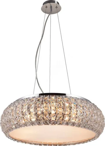 Люстра подвесная Jacobina TL1161-6H Toplight прозрачная на 6 ламп, основание хром в стиле современный 