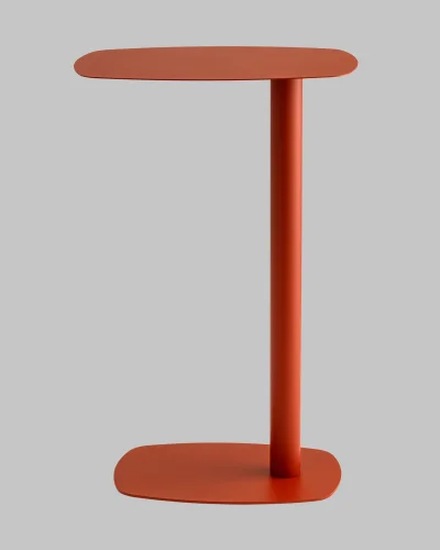 Журнальный столик Eanna L, металл, красный УТ000040327 Stool Group столешница красная из металл фото 2