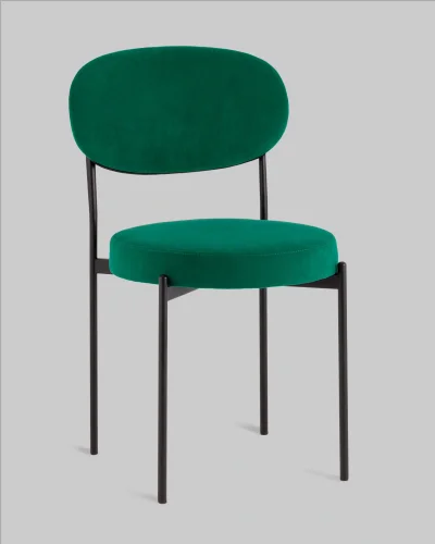 Стул Бриф DD велюр зелёный УТ000041427 Stool Group, зелёный/велюр, ножки/металл/чёрный, размеры - *****