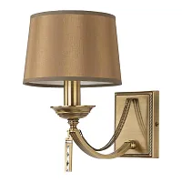 Бра Zaffiro ZAF-K-1(P/A) Kutek коричневый золотой 1 лампа, основание бронзовое в стиле американский 