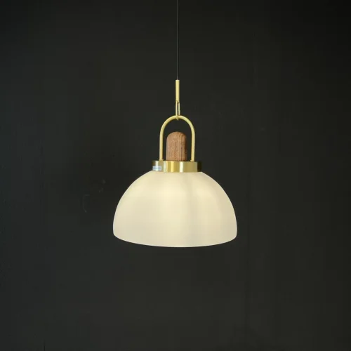 Светильник подвесной Arc 101295-26 ImperiumLoft белый 1 лампа, основание латунь в стиле современный  фото 6
