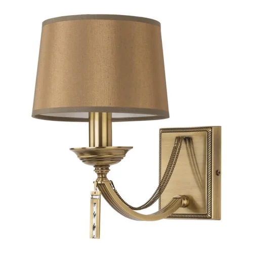 Бра Zaffiro ZAF-K-1(P/A) Kutek коричневый золотой на 1 лампа, основание бронзовое в стиле американский 