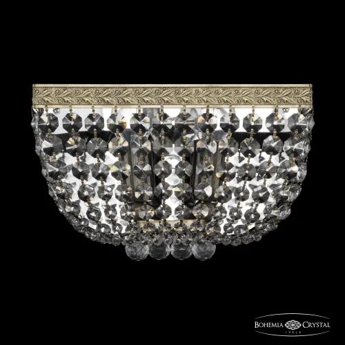 Бра 19282B/25IV Pa Bohemia Ivele Crystal прозрачный на 2 лампы, основание бронзовое патина в стиле классический sp