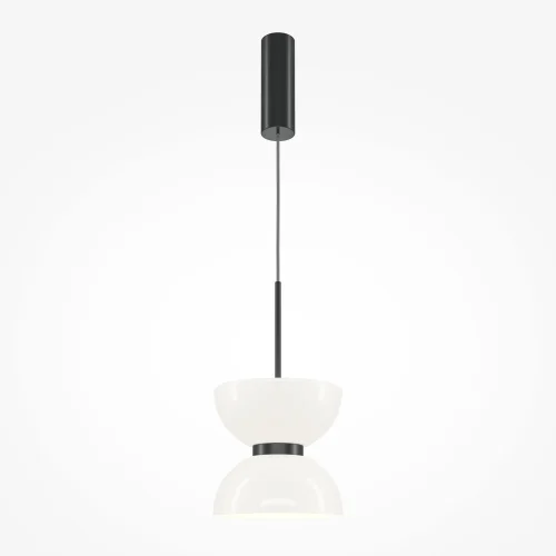 Светильник подвесной LED Kyoto MOD178PL-L11B3K Maytoni белый 1 лампа, основание чёрное в стиле современный арт-деко  фото 3