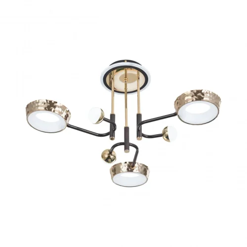 Люстра потолочная LED Ferrara-73210 273210/6 BK/GD Arte Milano белая на 1 лампу, основание золотое в стиле современный хай-тек фото 14