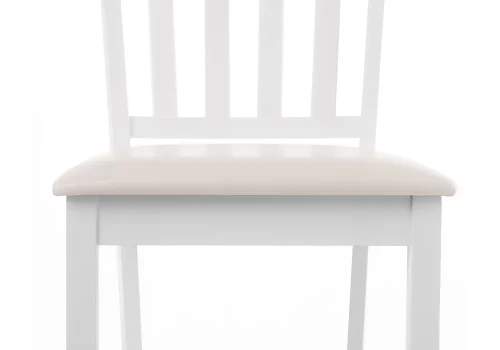 Cтул Миди уайт 11005 Woodville, белый/искусственная кожа, ножки/дерево/белый, размеры - ****430*470 фото 4