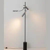 Торшер LED EXTRA PT2 Crystal Lux чёрный на 2 лампы, основание чёрное в стиле современный 