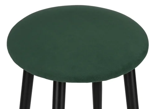 Полубарный стул Гангток крутящийся изумруд / черный матовый 578585 Woodville, зелёный/велюр, ножки/металл/чёрный, размеры - ***** фото 5