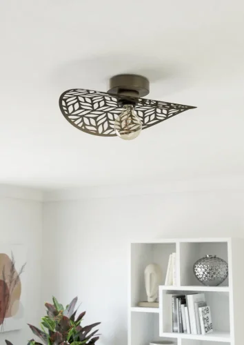 Светильник потолочный Swaby 44123 Eglo коричневый бронзовый на 1 лампу, основание коричневое бронзовое в стиле лофт современный фото 3 Светильник потолочный Swaby 44123 Eglo коричневый бронзовый на 1 лампу, основание коричневое бронзовое в стиле лофт современный фото 3