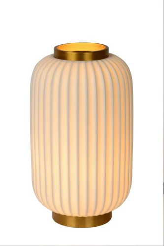Настольная лампа Gosse 13535/34/31 Lucide белая 1 лампа, основание белое керамика в стиле винтаж современный 