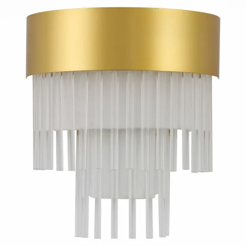 Бра Aversa SL1352.201.01 ST-Luce прозрачный белый на 1 лампа, основание золотое в стиле современный  фото 2