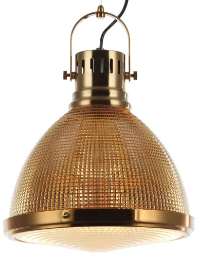 Светильник подвесной Shiner 2126/08/01P Stilfort золотой 1 лампа, основание латунь в стиле лофт современный  фото 2