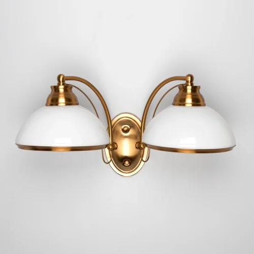 Бра Краков CL401323 Citilux белый на 2 лампы, основание бронзовое жёлтое в стиле современный фото 6