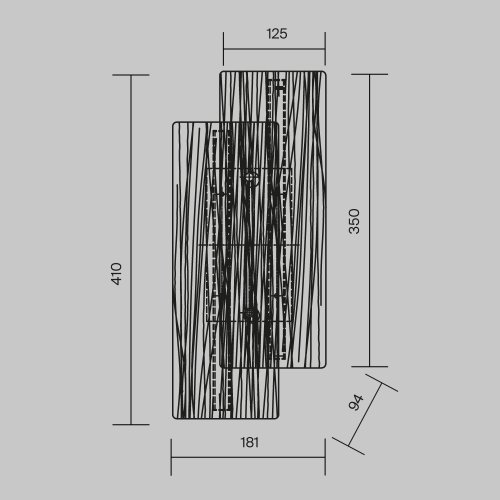 Бра LED Frostum MOD439WL-L7BSK Maytoni прозрачный на 1 лампу, основание латунь в стиле современный фото 6