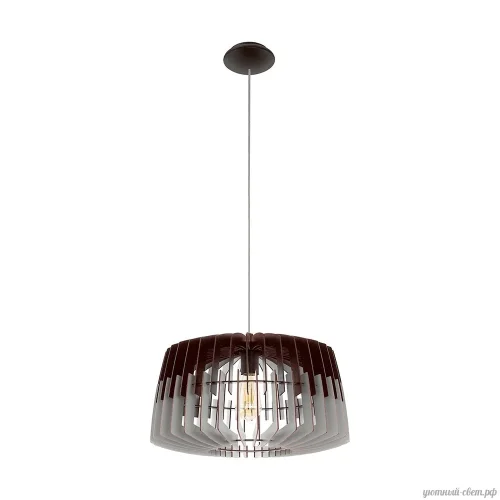 Светильник подвесной Artana 96956 Eglo серый чёрный 1 лампа, основание чёрное в стиле кантри современный 