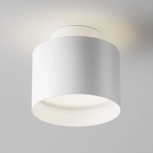 Светильник накладной LED Planet C009CW-L12W4K Maytoni белый на 1 лампу, основание белое в стиле современный хай-тек круглый фото 2