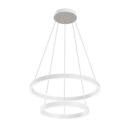 Люстра подвесная LED Rim MOD058PL-L55W4K Maytoni белая на 1 лампа, основание белое в стиле хай-тек кольца фото 3