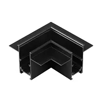 Соединитель "L" для арт. 135229-135230 Flum 135232 Novotech чёрный в стиле хай-тек современный для светильников серии Flum низковольтная трековая система