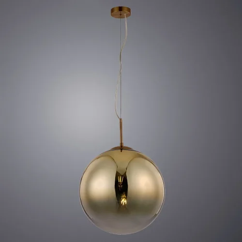 Светильник подвесной Jupiter Gold A7964SP-1GO Arte Lamp золотой 1 лампа, основание золотое в стиле современный шар фото 2