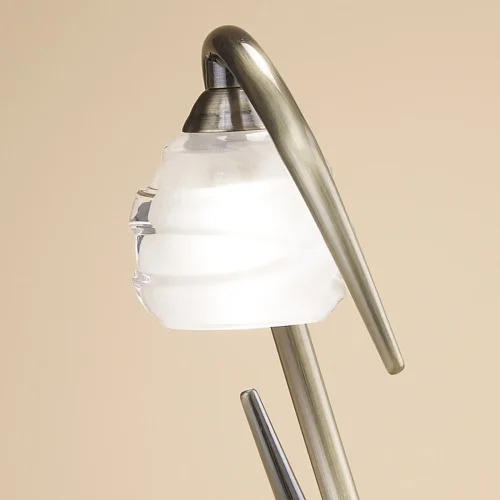 Настольная лампа LOOP CUERO 1827 Mantra прозрачная 1 лампа, основание бронзовое металл в стиле современный  фото 4