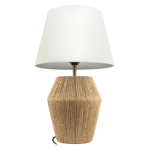 Настольная лампа Джут / Jute 10517T LOFT IT белая на 1 лампу, основание бежевое верёвка металл в стиле классический фото 4