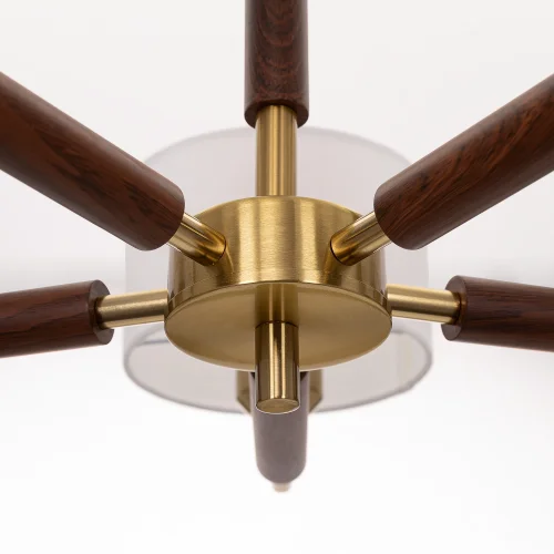 Люстра подвесная Sherman CL436152 Citilux белая на 5 ламп, основание бронзовое в стиле классический современный кантри фото 5