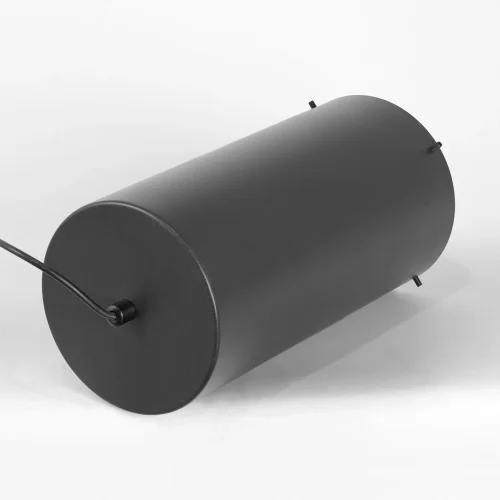 Светильник подвесной LED Milam LSP-7450 Lussole серый на 1 лампу, основание чёрное в стиле современный фото 4