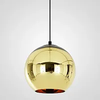 Светильник подвесной Copper Shade Gold D30 182697-22 ImperiumLoft золотой 1 лампа, основание золотое в стиле арт-деко модерн 