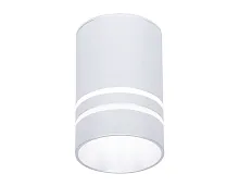 Светильник накладной LED TN236 Ambrella light серебряный 1 лампа, основание серебряное в стиле современный круглый