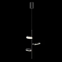 Светильник подвесной LED Fad MOD070PL-L18B3K Maytoni белый чёрный 3 лампы, основание чёрное в стиле современный 