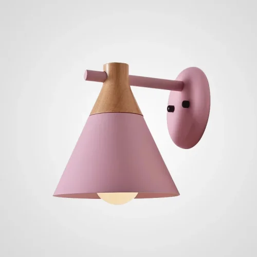 Настенный светильник NOD WALL Pink 178363-26 ImperiumLoft розовый на 1 лампу, основание розовое в стиле современный скандинавский 