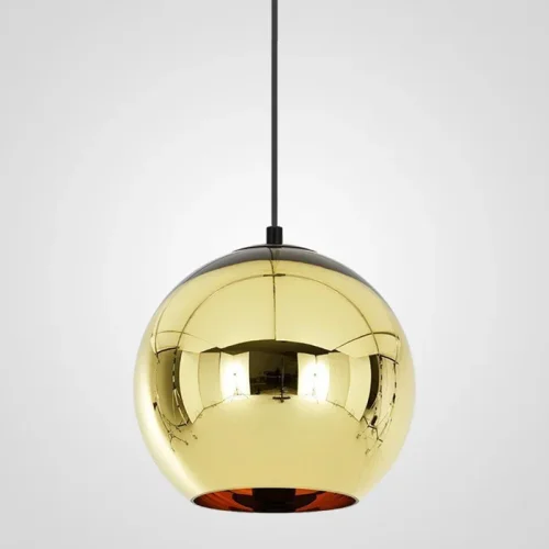 Светильник подвесной Copper Shade Gold D30 182697-22 ImperiumLoft золотой 1 лампа, основание золотое в стиле арт-деко современный 