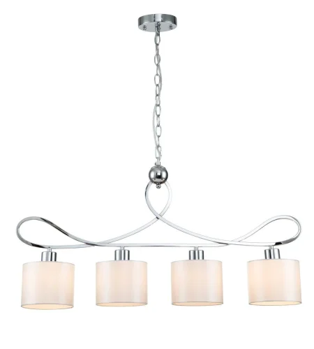 Светильник подвесной Davinci V000265 Indigo белый 4 лампы, основание хром в стиле современный  фото 3