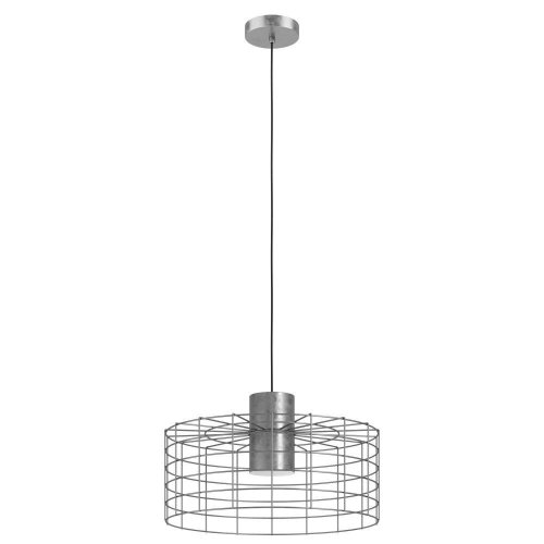 Светильник подвесной Milligan 43651 Eglo серый 1 лампа, основание серое серебряное в стиле современный 