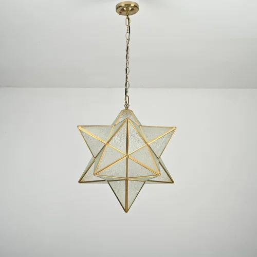 Светильник подвесной Effervescent 228945-22 ImperiumLoft прозрачный 1 лампа, основание золотое в стиле восточный винтаж  фото 5