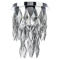 Светильник потолочный Limpio 722064 Lightstar прозрачный 6 ламп, основание хром в стиле арт-деко 