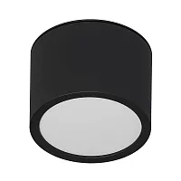 Светильник накладной Intercrus A5543PL-1BK Arte Lamp чёрный 1 лампа, основание чёрное в стиле современный круглый