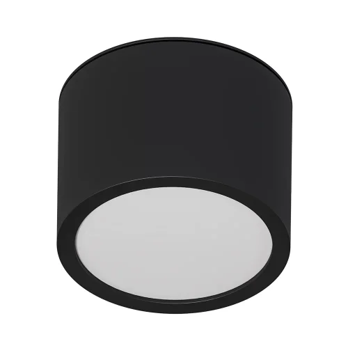 Светильник накладной Intercrus A5543PL-1BK Arte Lamp чёрный 1 лампа, основание чёрное в стиле современный круглый