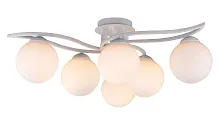 Люстра потолочная Malinda TL7320X-06WH Toplight белая на 6 ламп, основание белое патина в стиле современный 