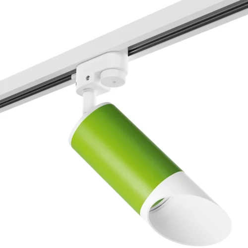 Комплект однофазный со светильником Rullo R1T43436 Lightstar зелёный для шинопроводов серии Rullo белый