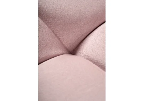 Стул на металлокаркасе Челси К розовый / черный 502087 Woodville, розовый/велюр, ножки/металл/чёрный, размеры - ****500*600 фото 6
