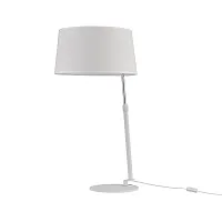 Настольная лампа Bergamo MOD613TL-01W Maytoni белая 1 лампа, основание белое металл в стиле современный 