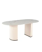 Стол обеденный Йорк, раскладной, 120-160*80, белый, столешница УТ000038271 Stool Group столешница белая из керамика