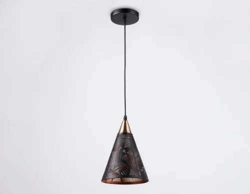 Светильник подвесной TR8431 Ambrella light чёрный 1 лампа, основание чёрное в стиле современный кантри  фото 4