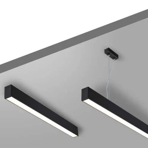 Светильник линейный светодиодный модульный с переключателем цветовой темперетуры Fatto 359603 Novotech чёрный на 1 лампу, основание чёрное в стиле хай-тек современный фото 6